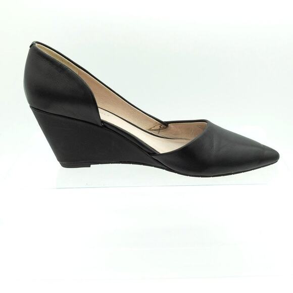 Kenneth Cole Edith Wedge Heel Black Leather 8 M - Picture 4 of 10